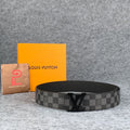 LV Initiales Damier Graphite Belt ‘Black Grey’
