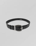 Stefano Ricci Crocodile Leather Belt Silver Buckle