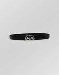 Stefano Ricci Crocodile Leather Eagle Buckle Belt – Black Luxury Dress Belt