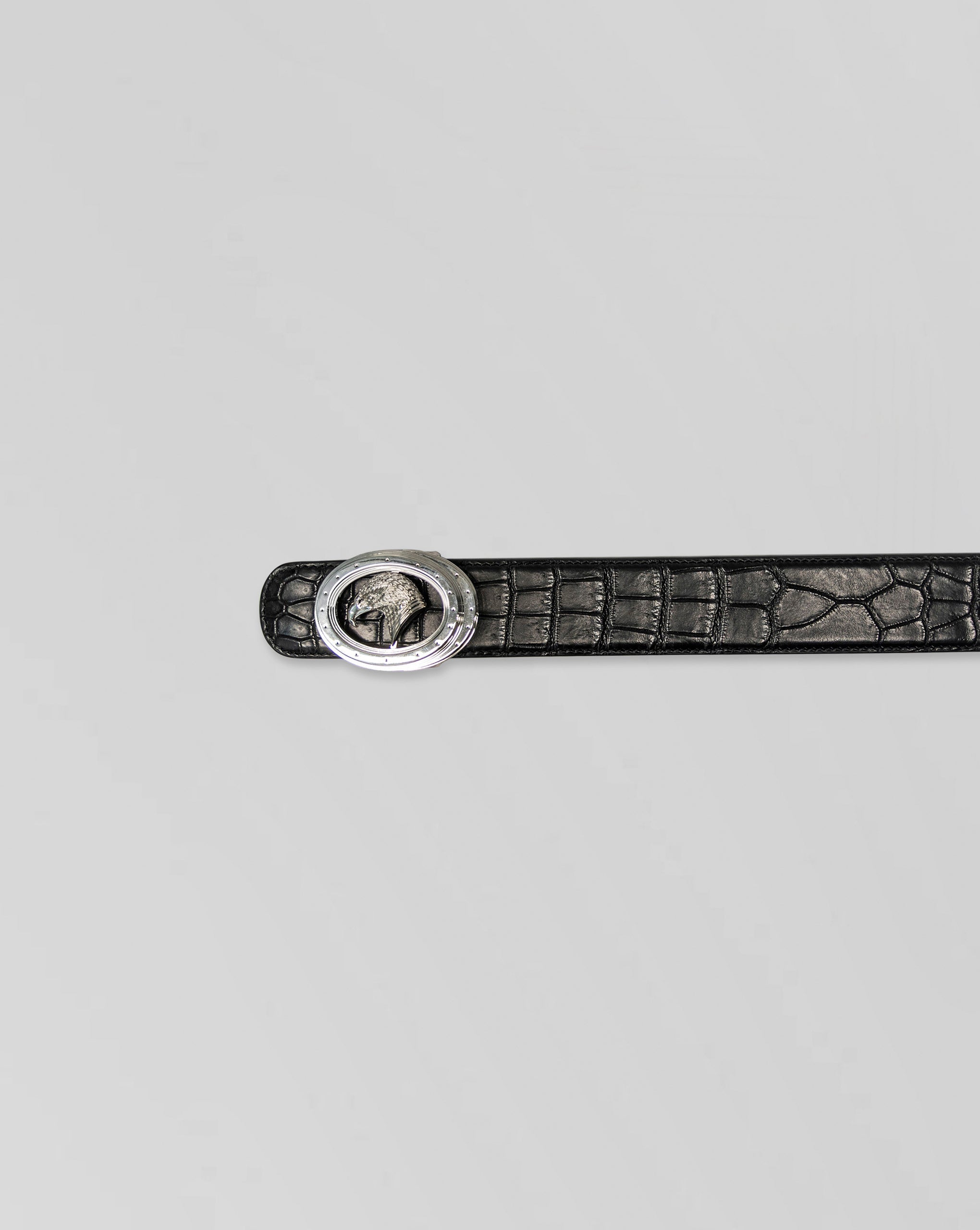 Stefano Ricci Crocodile Leather Belt Eagle Buckle