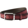 Montblanc burgundy shaded adjustable belt 116723